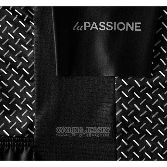 2019 Cycling Jersey La Passione Black Short Sleeve And Bib Short